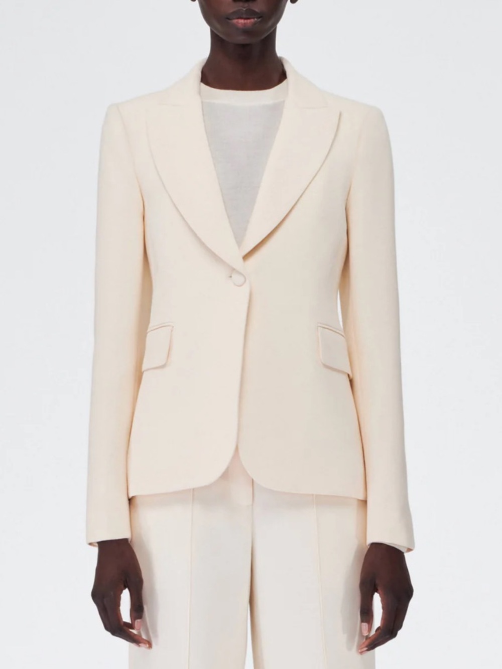 Adam Lippes Single-Button Blazer suit set